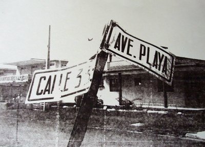 Black and white street sign by David Studwell